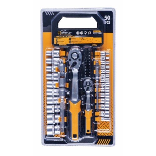 (50Pcs) Juego de Socket de 1/2" y 1/4"