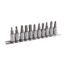 11 piezas de 1/4 "Dr. Bit Socket Set *