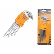 Juego de llaves hexagonales cortas de 9 piezas