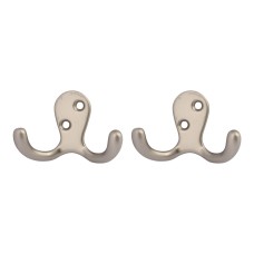(2 Pcs) Juego de Ganchos Doble de Pared (2 Pcs) Juego de Ganchos Doble de Pared