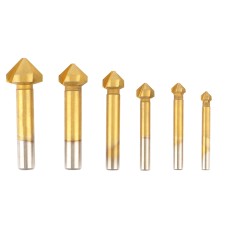 (6 Pcs) Juego De Brocas Avellanadoras Para Acero