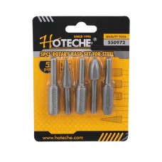 (5 Pcs) Juego Fresa Lima Rotativa Para Metal 1/4"