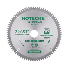 7-1/4" Disco De Sierra T.c.t. Para Aluminio 80T