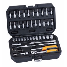 46 pzs 1/4" Juego de dados