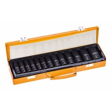 1/2" Dr.13pcs Juego De Llaves De Dados De Impacto Profundo, Tamaño Métrico